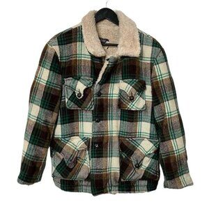 Vintage Centennial Sportswear Plaid Wool Fleece Lined Shacket Lumberjack
